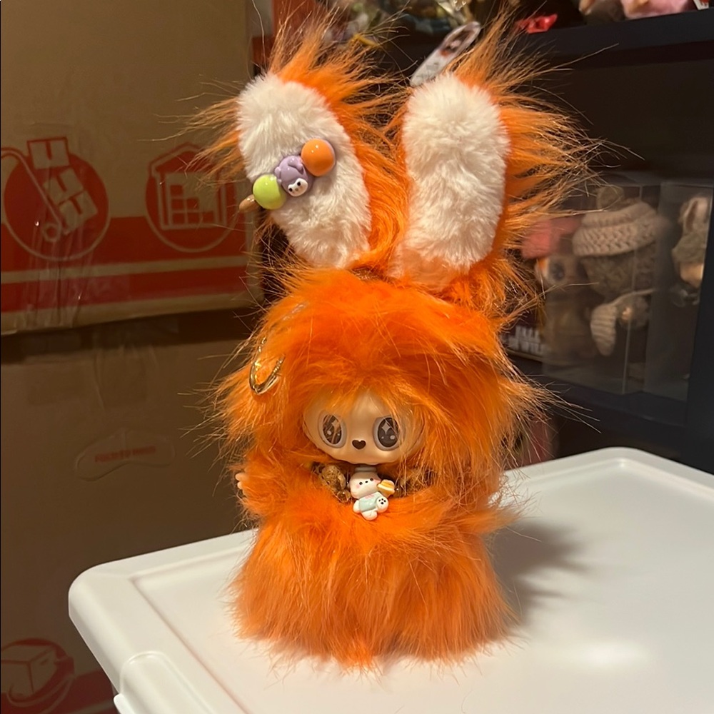 Orange Furry Bunny Ears Toy